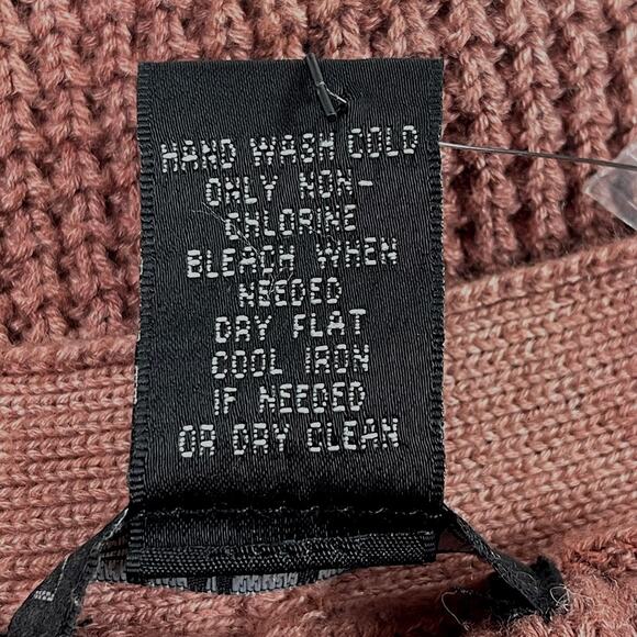 Design 365 Nordstrom Waffle-Knit Cardigan Sz S New Button Front Tie-Dye Brown - Picture 9 of 10